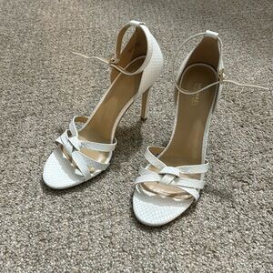 Brand new white Michael kors heels